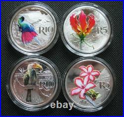 South Africa R5-R10 2019 Silver Proof Color Coin Kruger to Canyons Biosphere Set