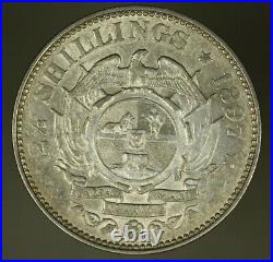 South Africa Silver 2 1/2 Shilling 1897 AU A646