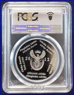South Africa Silver Proof 2 Rand Coin 2012 Year Km#561 Pole Pcgs Pr69 Top
