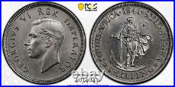 South Africa Silver Shilling 1941 PCGS UNC