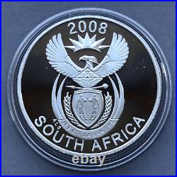 South Africa Silver coin 20 Cent 1 Oz 2008 Proof