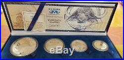 South Africa Wildlife 2001 3.75 Oz silver proof set Buffalo mintage 746