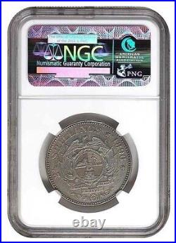 South Africa ZAR NGC Graded 1896 Kruger 2 1/2 Shilling Coin XF Details