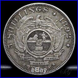 South Africa, Zar 1892 5 Shillings, Single Shaft, Silver(. 925)