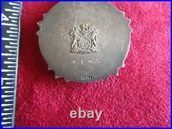South African Military Southern Cross Medal, Full Size, Serial Number & Silver