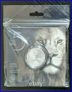 South African Mint 2019 The Big Five Lion 1oz Silver Coin BU