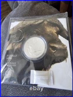 South African Mint 2023 Big Five Cape Buffalo 5 Rand 1oz. 999 Silver KM5810