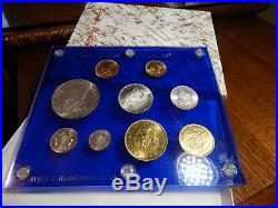South African Proof Set 1963 NICE 9 Piece. Gold & Silver. LG005