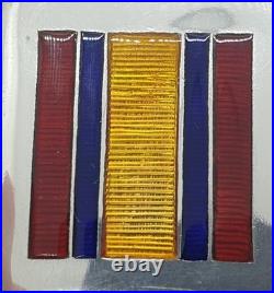 Sterling Silver Enamel Vesta Case South Africa Medal Ribbon A & J Zimmerman 1905