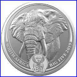 Südafrika 2019 Kombi Angebot Big Five Elefant + Archosaurier 2 x 1 Oz Silber ST