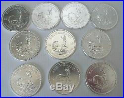 TEN Krugerrand Silver bullion coins 10 x 1oz 999 Silver bullion, 2019