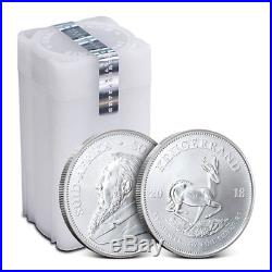 Tube of 25 2018 South Africa 1 oz. 999 Fine Silver Bullion Krugerrand Coin