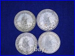 Vintage 21 South Africa 5 Shillings Silver Coins 1948 49 1951 1952 53 57 58 63