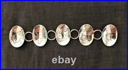 Vintage Modernist Haglund Sterling Silver Oval Panel Bracelet South Africa