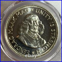 World Silver Coin 1963 South Africa 50 Cents Pcgs Pr67, Proof